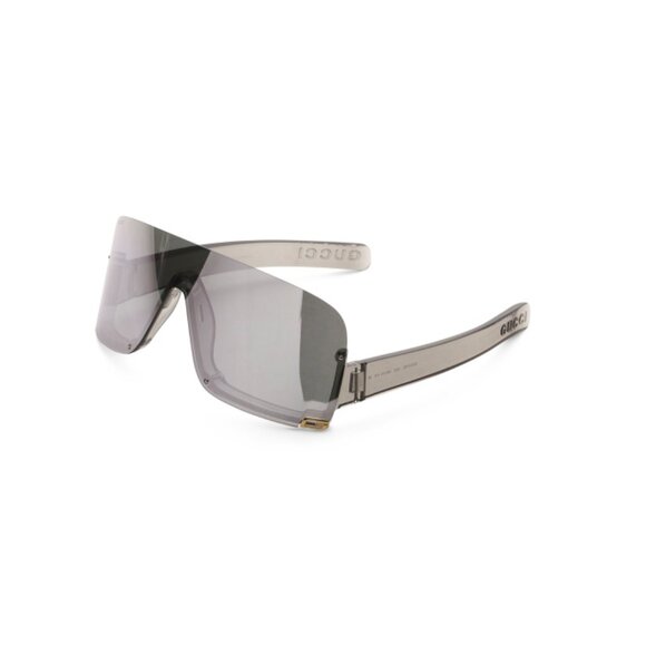 GUCCI Grey 99mm Shield Sunglasses - Picture 1 of 2